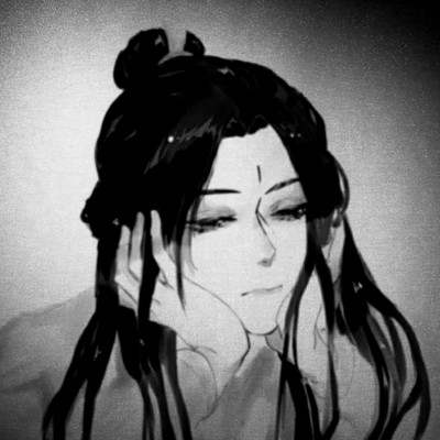 古风黑白头像男生水墨图片