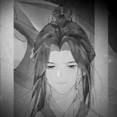 古风黑白头像男生水墨图片