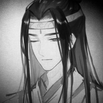 古风黑白头像男生水墨图片
