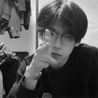 2025最新黑白头像男生高清图片