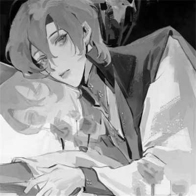 2025最新黑白头像男生高清图片