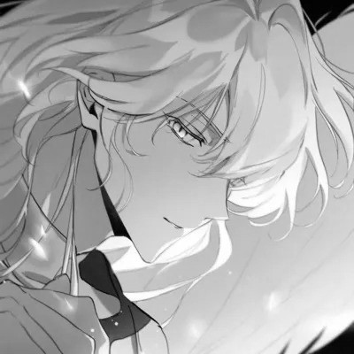 痞帅黑白动漫男头像图片
