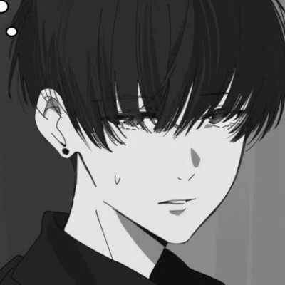 痞帅黑白动漫男头像图片