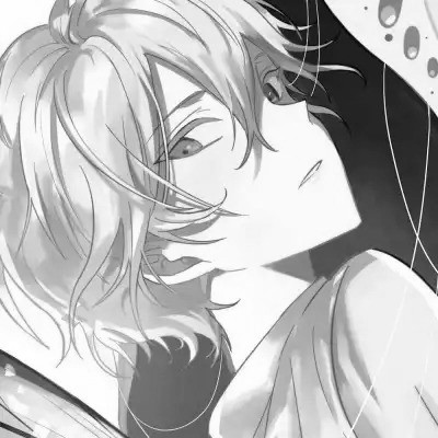 痞帅黑白动漫男头像图片