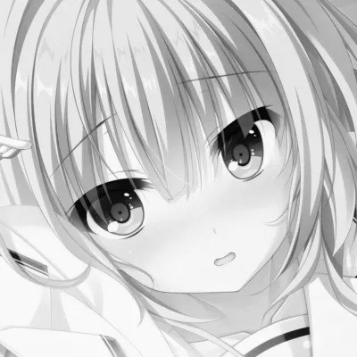 动漫黑白女生头像图片
