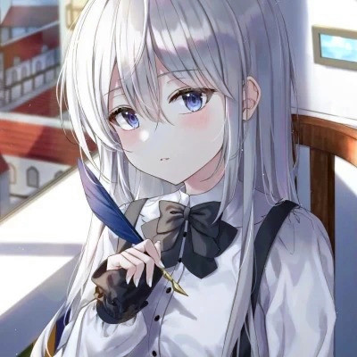 女生精致插画头像动漫图片