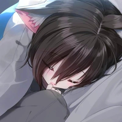 女生精致插画头像动漫图片