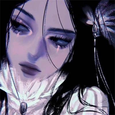 女生精致插画头像动漫图片