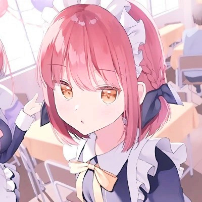 女生精致插画头像动漫图片