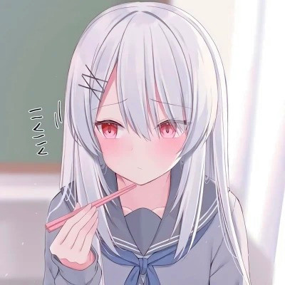 女生精致插画头像动漫图片