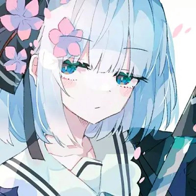 女生精致插画头像动漫图片