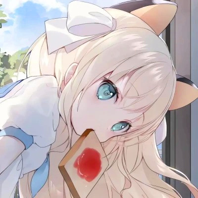 女生精致插画头像动漫图片