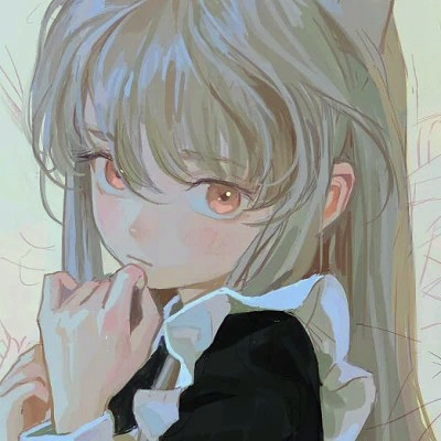女生精致插画头像动漫图片
