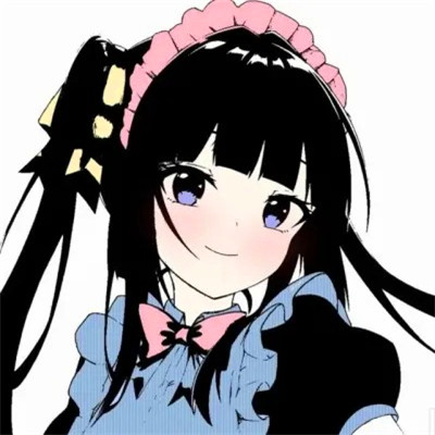 女生精致插画头像动漫图片