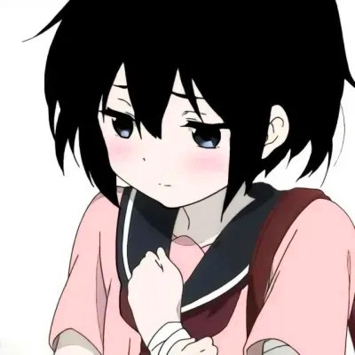 女生精致插画头像动漫图片
