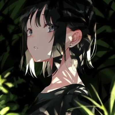 女生精致插画头像动漫图片