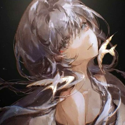 女生精致插画头像动漫图片