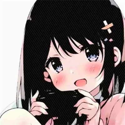 女生精致插画头像动漫图片