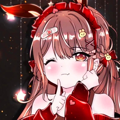女生精致插画头像动漫图片