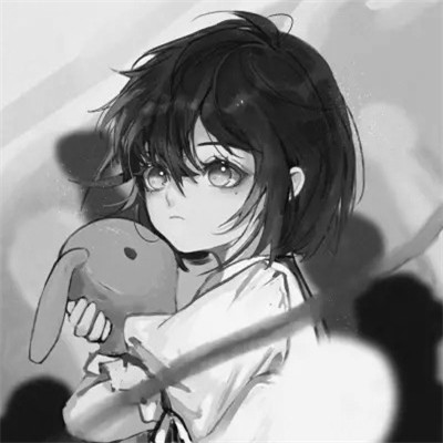 女头像黑白动漫