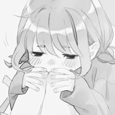 女头像黑白动漫