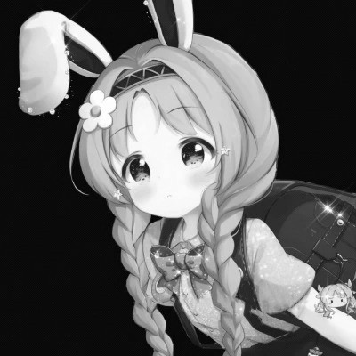 女头像黑白动漫