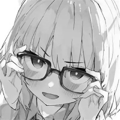 女头像黑白动漫