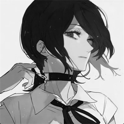 女头像黑白动漫