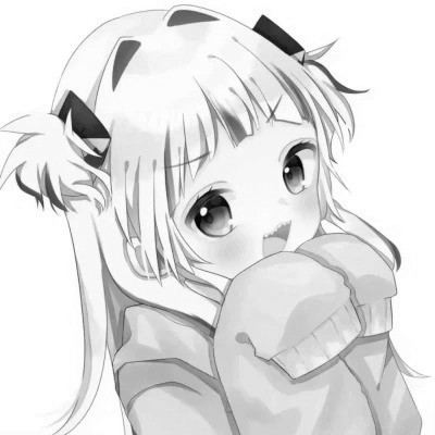 女头像黑白动漫