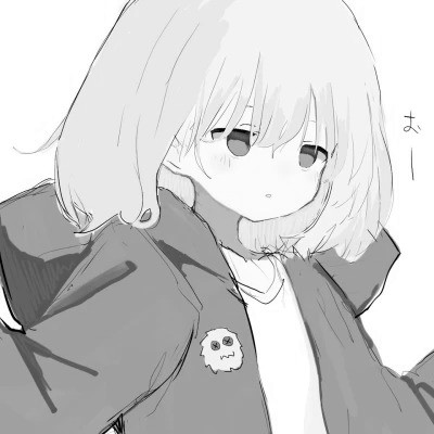 高级感黑白动漫头像女生图片
