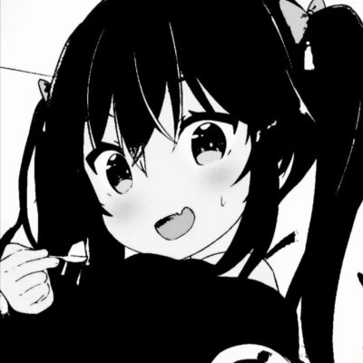 高级感黑白动漫女头