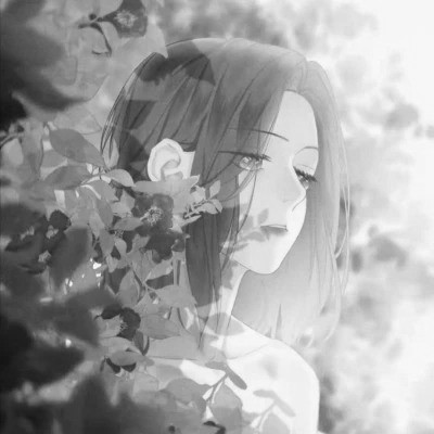 高级感黑白动漫女头