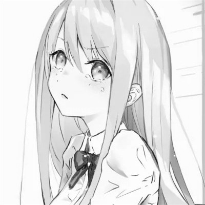 高级感黑白动漫女头