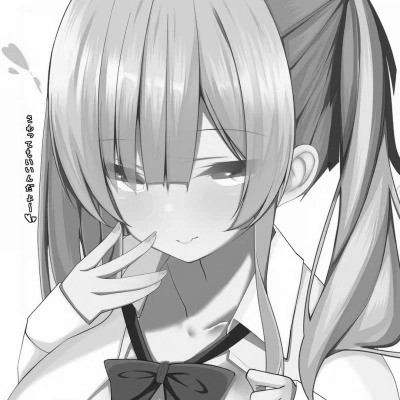 高级感黑白动漫女头