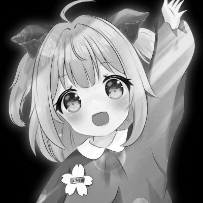高级感黑白动漫女头