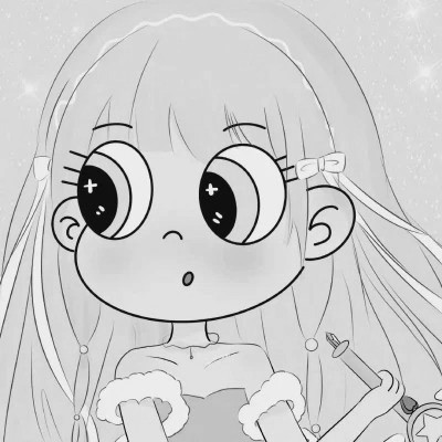 高级感黑白动漫女头