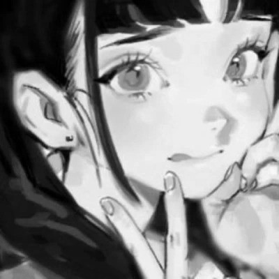 高级感黑白动漫女头