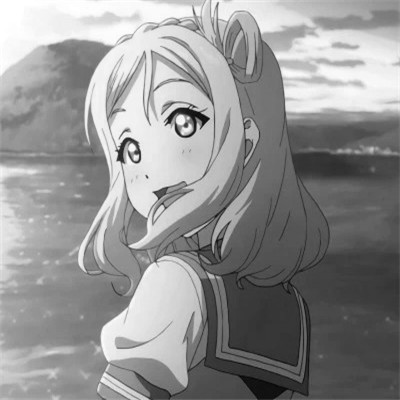 高级感黑白动漫女头