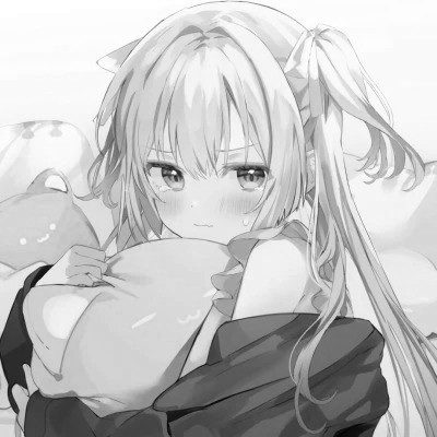 高级感黑白动漫女头