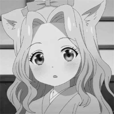 高级感黑白动漫女头