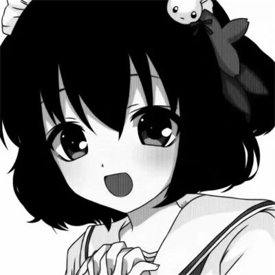 高级感黑白动漫女头