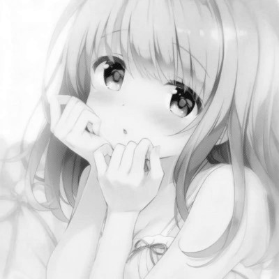 高级感黑白动漫女头