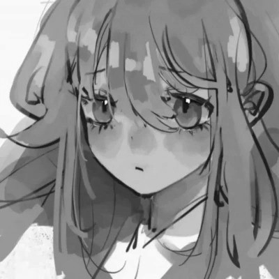 高级感黑白动漫女头