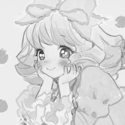 高级感黑白动漫女头