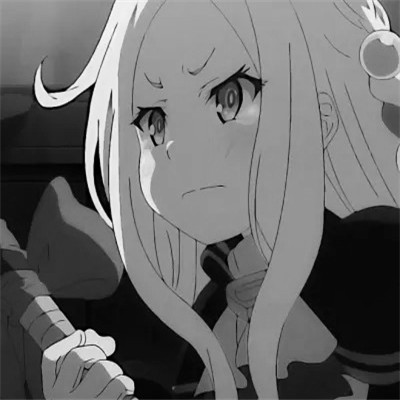 高级感黑白动漫女头