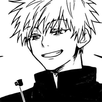 帅气动漫男生头像黑白图片