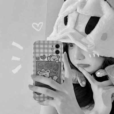 头象图片女黑白真人可爱