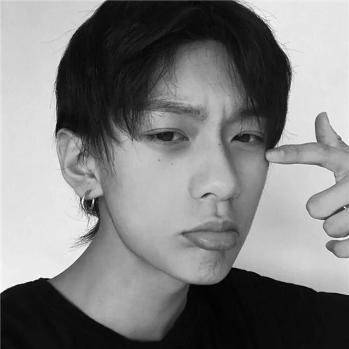 黑白男生头像高冷气质高清图片