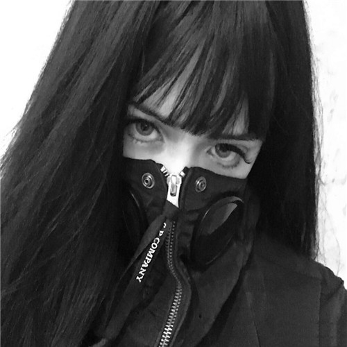 女生冷酷无情霸气黑白头像图片
