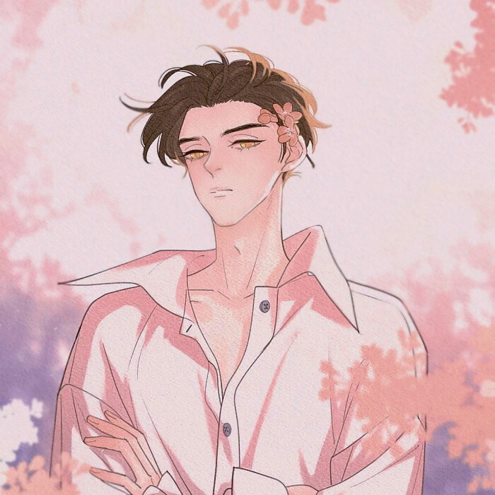 唯美成熟一男一女动漫情头图片